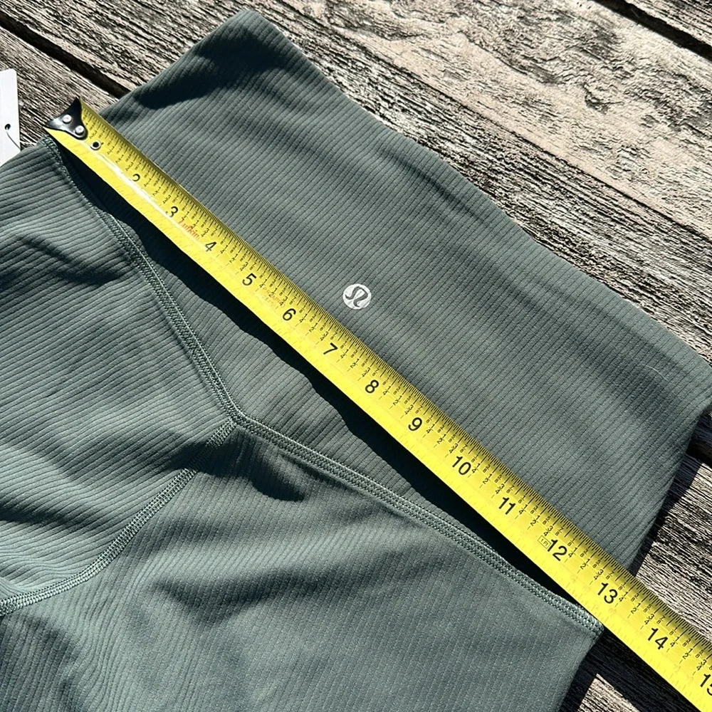 Lululemon Align Ribbed Mini-Flared Pant Extra Short size 6 NWT Dark Forest - Picture 4 of 6